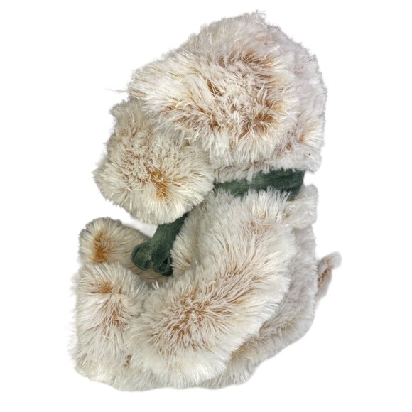 Fiesta Jesus Loves Me Puppy Dog w/ScarfPlush Stuffed Animal Two Tone Ivory Brwn - Picture 3 of 11